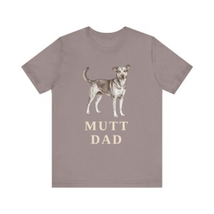 Mutt Dad Shirt, Vintage Dog Sketch Tee, Dog Dad Gift