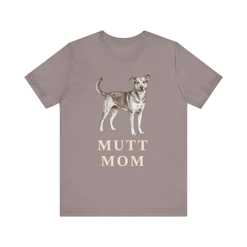 Mutt Mom Shirt, Vintage Dog Sketch Tee, Dog Mom Gift