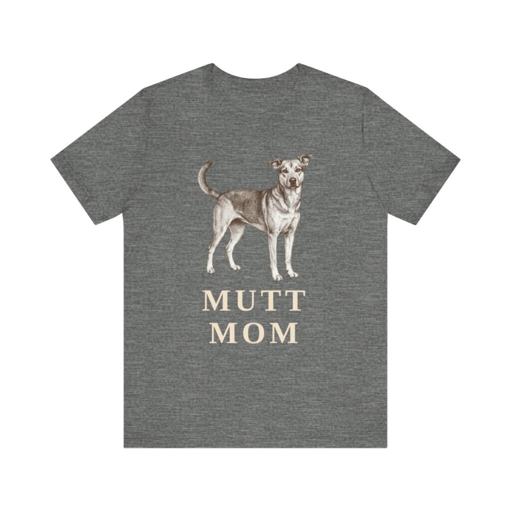 Mutt Mom Shirt, Vintage Dog Sketch Tee, Dog Mom Gift