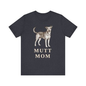 Mutt Mom Shirt, Vintage Dog Sketch Tee, Dog Mom Gift