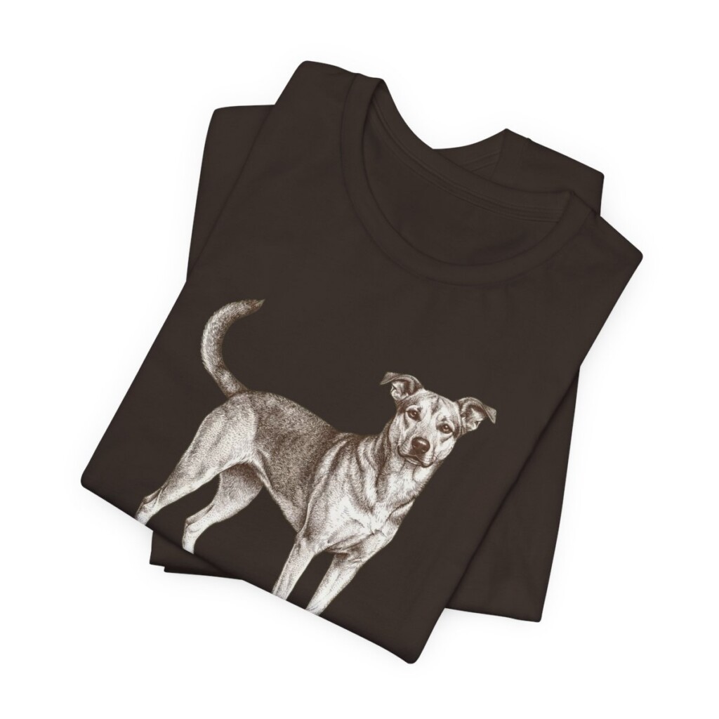 Mutt Mom Shirt, Vintage Dog Sketch Tee, Dog Mom Gift