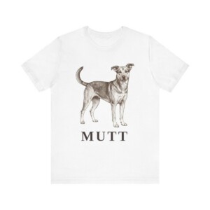 Mutt Lover Shirt, Vintage Dog Sketch Tee, Dog Lover Gift