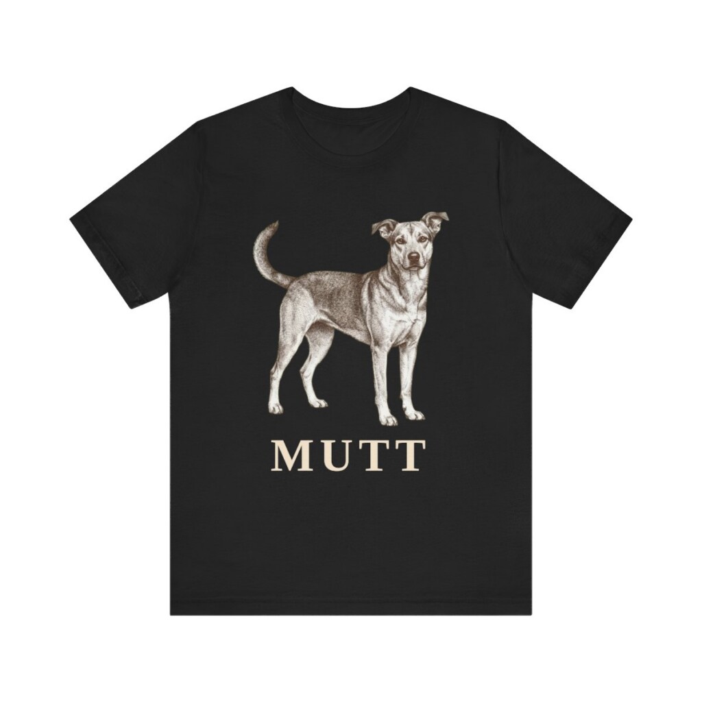 Mutt Lover Shirt, Vintage Dog Sketch Tee, Dog Lover Gift