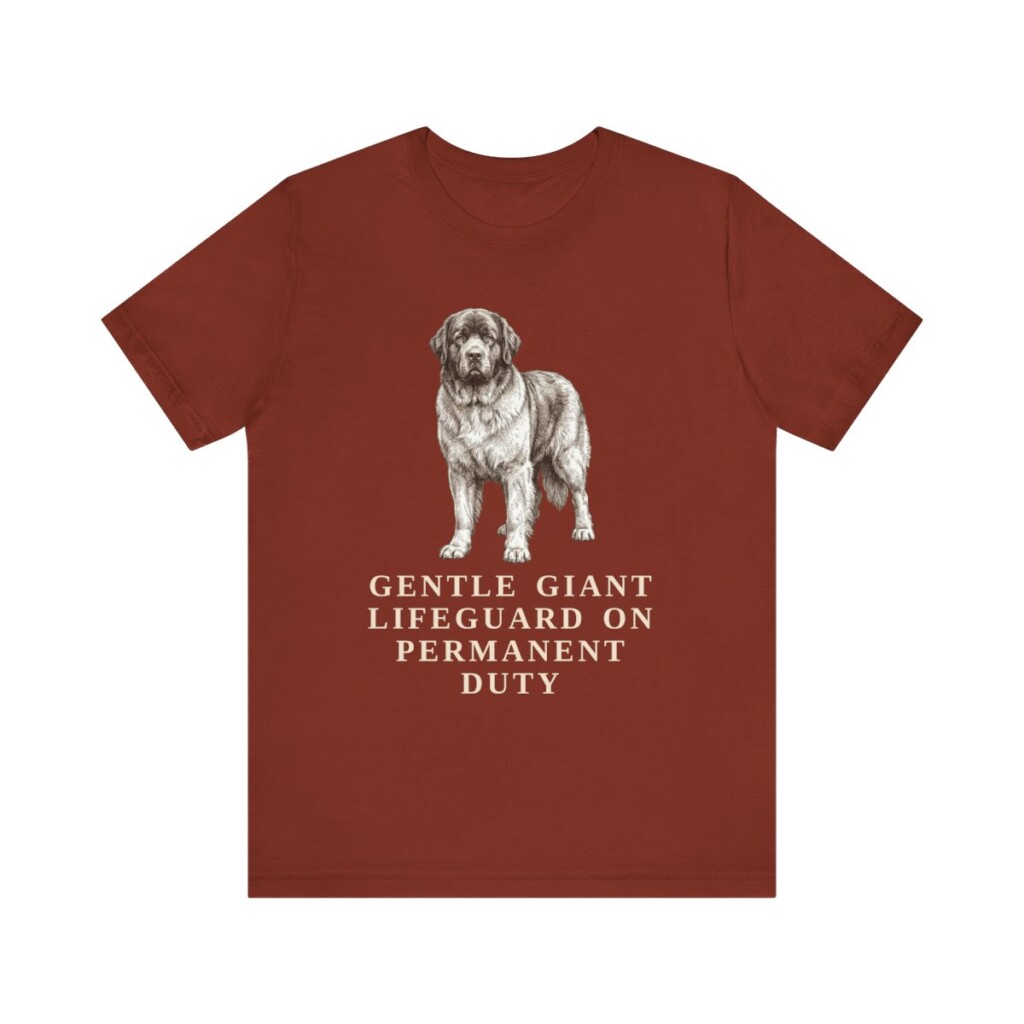 Newfoundland Dog Humor Shirt, Vintage Dog Sketch Tee, Dog Humor Gift