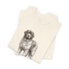 Newfoundland Dog Humor Shirt, Vintage Dog Sketch Tee, Dog Humor Gift