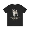 Norwegian Buhund Dad Shirt, Vintage Dog Sketch Tee, Dog Dad Gift