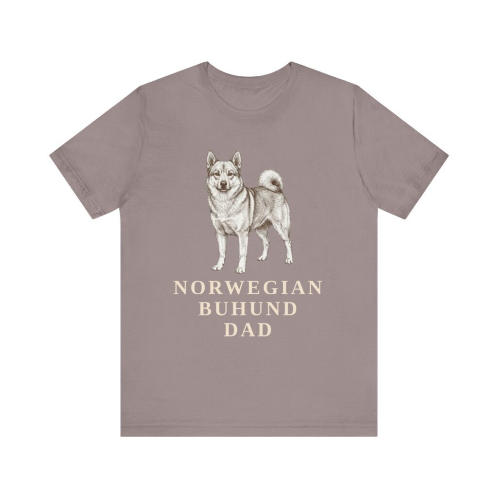 Norwegian Buhund Dad Shirt, Vintage Dog Sketch Tee, Dog Dad Gift