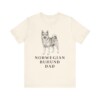 Norwegian Buhund Dad Shirt, Vintage Dog Sketch Tee, Dog Dad Gift