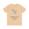 Norwegian Buhund Dad Shirt, Vintage Dog Sketch Tee, Dog Dad Gift