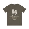 Norwegian Buhund Dad Shirt, Vintage Dog Sketch Tee, Dog Dad Gift