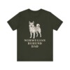 Norwegian Buhund Dad Shirt, Vintage Dog Sketch Tee, Dog Dad Gift