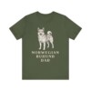 Norwegian Buhund Dad Shirt, Vintage Dog Sketch Tee, Dog Dad Gift