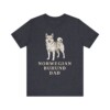 Norwegian Buhund Dad Shirt, Vintage Dog Sketch Tee, Dog Dad Gift