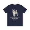 Norwegian Buhund Dad Shirt, Vintage Dog Sketch Tee, Dog Dad Gift