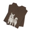Norwegian Buhund Dad Shirt, Vintage Dog Sketch Tee, Dog Dad Gift