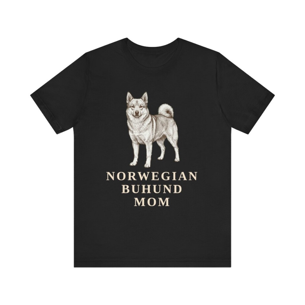 Norwegian Buhund Mom Shirt, Vintage Dog Sketch Tee, Dog Mom Gift