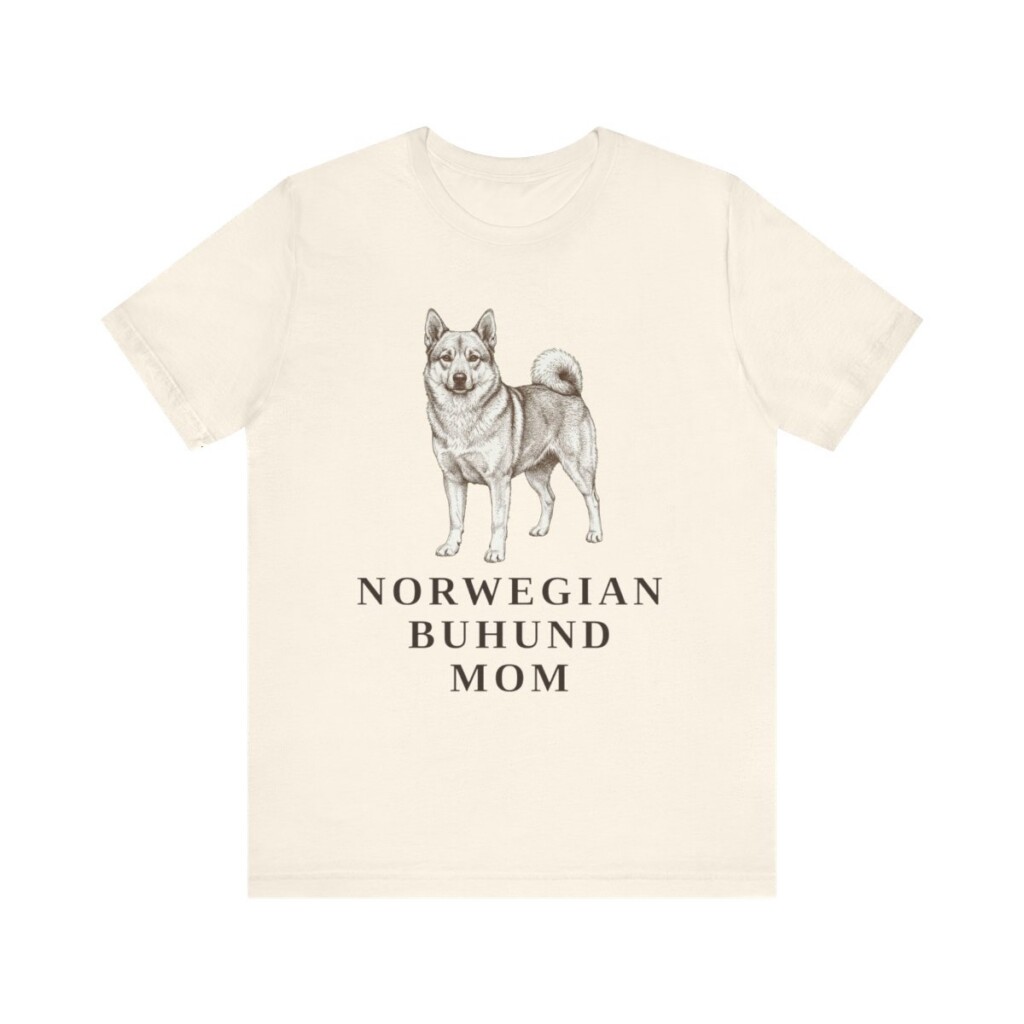 Norwegian Buhund Mom Shirt, Vintage Dog Sketch Tee, Dog Mom Gift