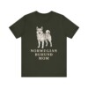Norwegian Buhund Mom Shirt, Vintage Dog Sketch Tee, Dog Mom Gift