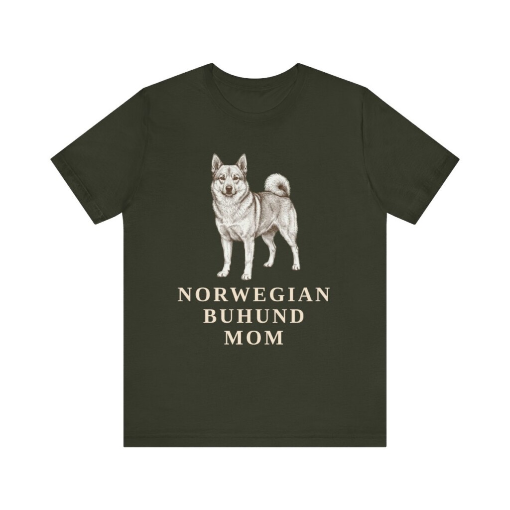 Norwegian Buhund Mom Shirt, Vintage Dog Sketch Tee, Dog Mom Gift