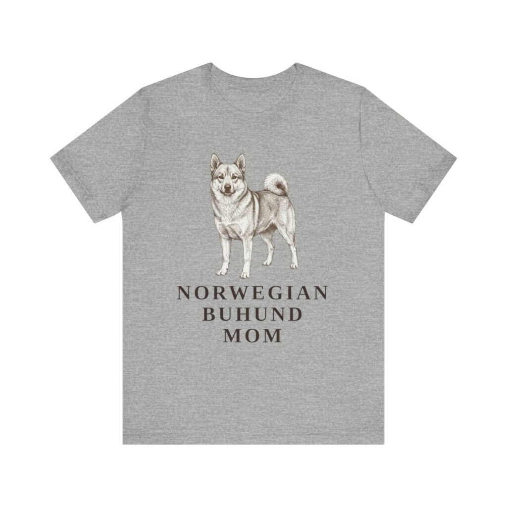 Norwegian Buhund Mom Shirt, Vintage Dog Sketch Tee, Dog Mom Gift