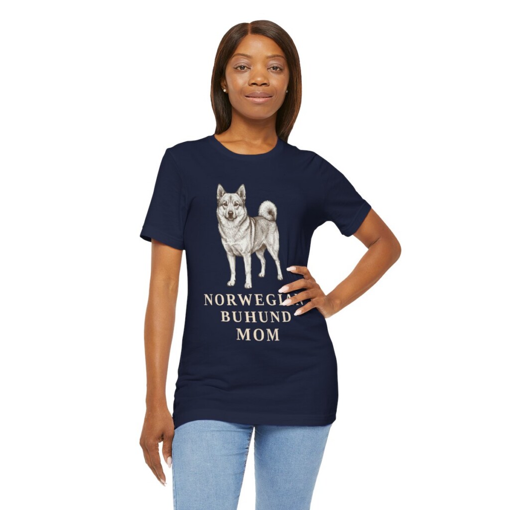 Norwegian Buhund Mom Shirt, Vintage Dog Sketch Tee, Dog Mom Gift