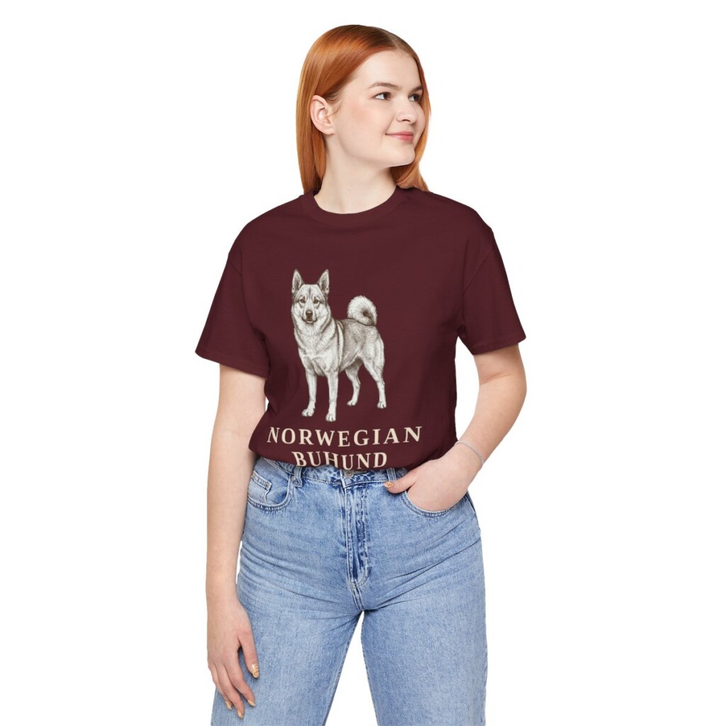 Norwegian Buhund Mom Shirt, Vintage Dog Sketch Tee, Dog Mom Gift