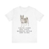 Norwegian Buhund Humor Shirt, Vintage Dog Sketch Tee, Dog Humor Gift