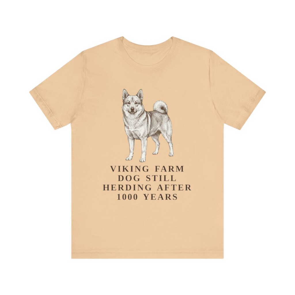Norwegian Buhund Humor Shirt, Vintage Dog Sketch Tee, Dog Humor Gift