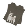 Norwegian Buhund Humor Shirt, Vintage Dog Sketch Tee, Dog Humor Gift