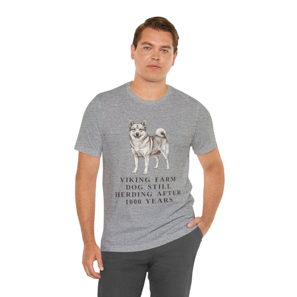 Norwegian Buhund Humor Shirt, Vintage Dog Sketch Tee, Dog Humor Gift