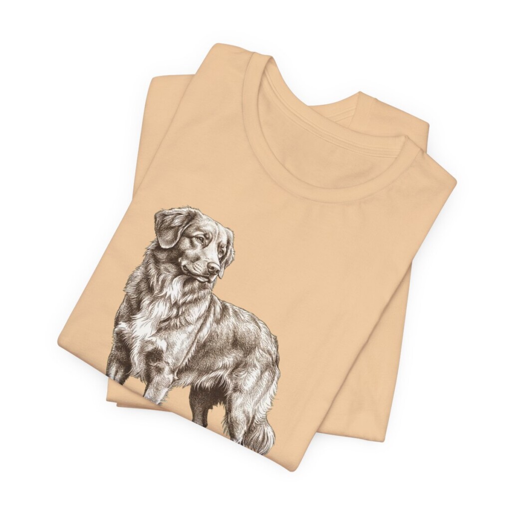 Nova Scotia Duck Tolling Retriever Dad Shirt, Vintage Dog Sketch Tee, Dog Dad Gift