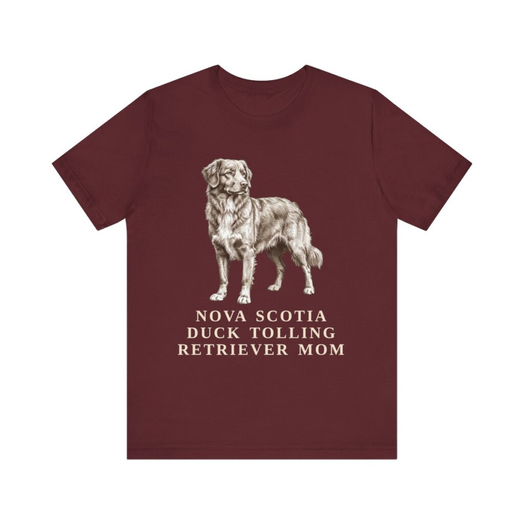 Nova Scotia Duck Tolling Retriever Mom Shirt, Vintage Dog Sketch Tee, Dog Mom Gift