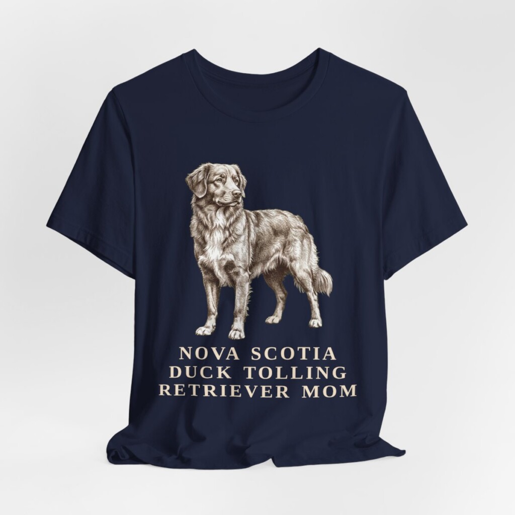 Nova Scotia Duck Tolling Retriever Mom Shirt, Vintage Dog Sketch Tee, Dog Mom Gift