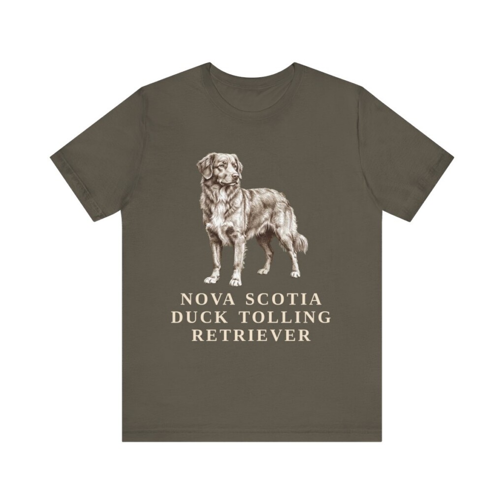 Nova Scotia Duck Tolling Retriever Lover Shirt, Vintage Dog Sketch Tee, Dog Lover Gift