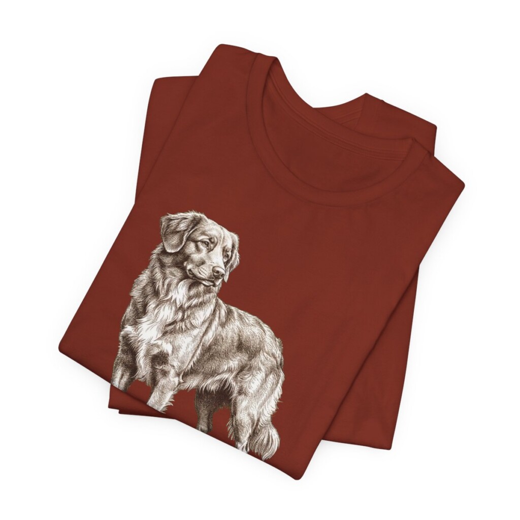Nova Scotia Duck Tolling Retriever Lover Shirt, Vintage Dog Sketch Tee, Dog Lover Gift