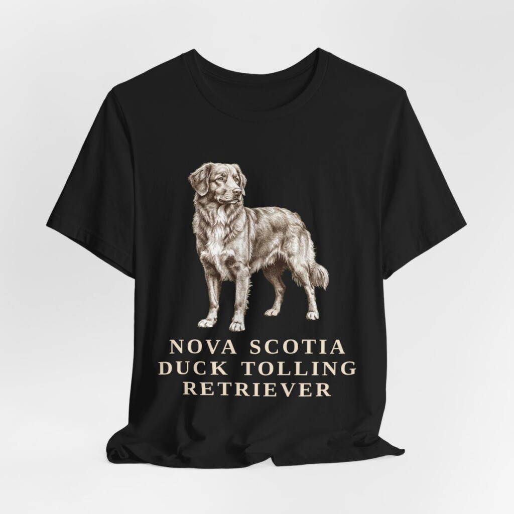 Nova Scotia Duck Tolling Retriever Lover Shirt, Vintage Dog Sketch Tee, Dog Lover Gift