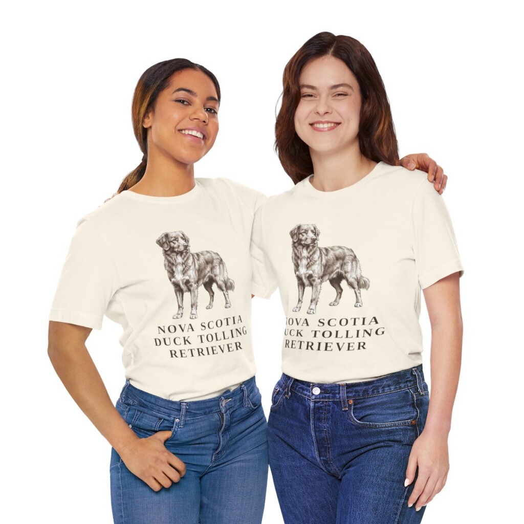Nova Scotia Duck Tolling Retriever Lover Shirt, Vintage Dog Sketch Tee, Dog Lover Gift