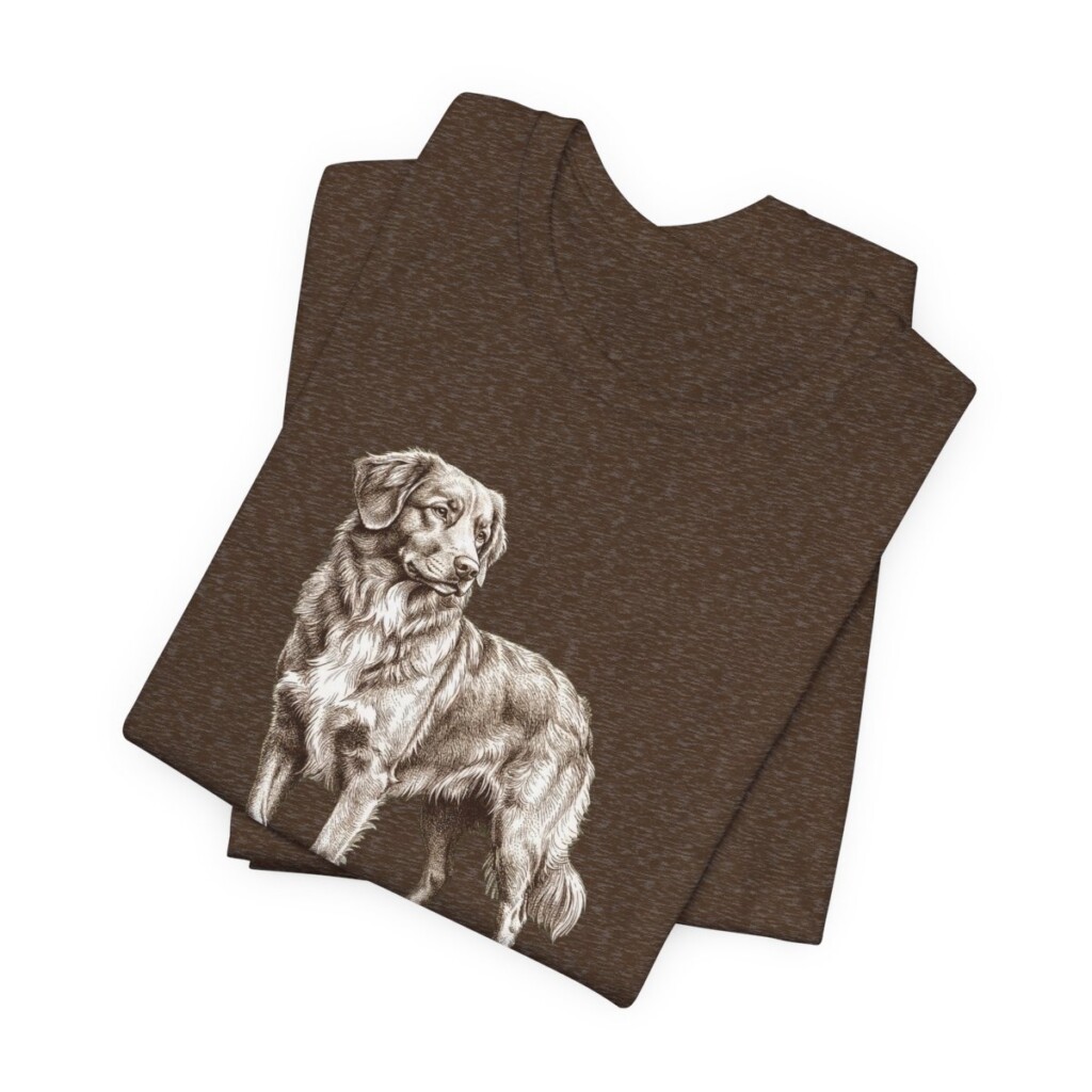 Nova Scotia Duck Tolling Retriever Humor Shirt, Vintage Dog Sketch Tee, Dog Humor Gift