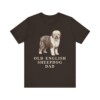 Old English Sheepdog Dad Shirt, Vintage Dog Sketch Tee, Dog Dad Gift Old English Sheepdog Dad Shirt, Vintage Dog Sketch Tee, Dog Dad Gift