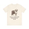 Old English Sheepdog Dad Shirt, Vintage Dog Sketch Tee, Dog Dad Gift Old English Sheepdog Dad Shirt, Vintage Dog Sketch Tee, Dog Dad Gift