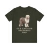 Old English Sheepdog Dad Shirt, Vintage Dog Sketch Tee, Dog Dad Gift Old English Sheepdog Dad Shirt, Vintage Dog Sketch Tee, Dog Dad Gift