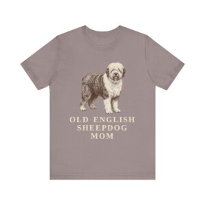 Old English Sheepdog Mom Shirt, Vintage Dog Sketch Tee, Dog Mom Gift