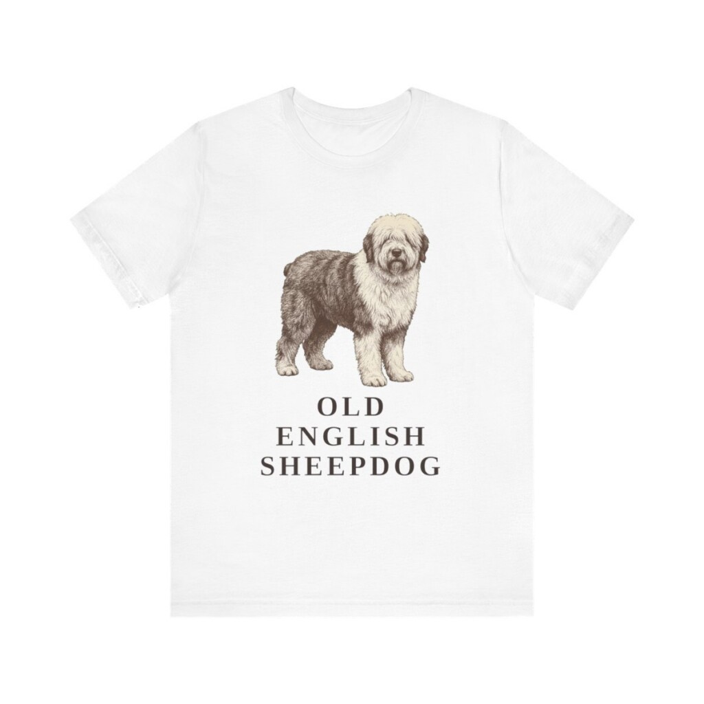 Old English Sheepdog Lover Shirt, Vintage Dog Sketch Tee, Dog Lover Gift Old English Sheepdog Lover Shirt, Vintage Dog Sketch Tee, Dog Lover Gift
