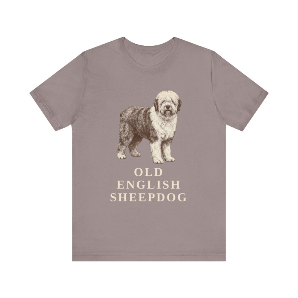 Old English Sheepdog Lover Shirt, Vintage Dog Sketch Tee, Dog Lover Gift Old English Sheepdog Lover Shirt, Vintage Dog Sketch Tee, Dog Lover Gift