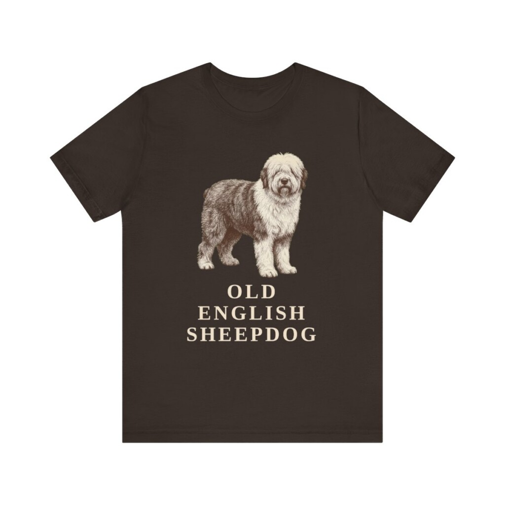 Old English Sheepdog Lover Shirt, Vintage Dog Sketch Tee, Dog Lover Gift Old English Sheepdog Lover Shirt, Vintage Dog Sketch Tee, Dog Lover Gift