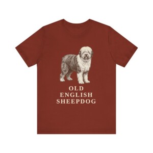 Old English Sheepdog Lover Shirt, Vintage Dog Sketch Tee, Dog Lover Gift
