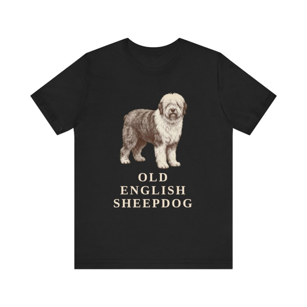 Old English Sheepdog Lover Shirt, Vintage Dog Sketch Tee, Dog Lover Gift Old English Sheepdog Lover Shirt, Vintage Dog Sketch Tee, Dog Lover Gift
