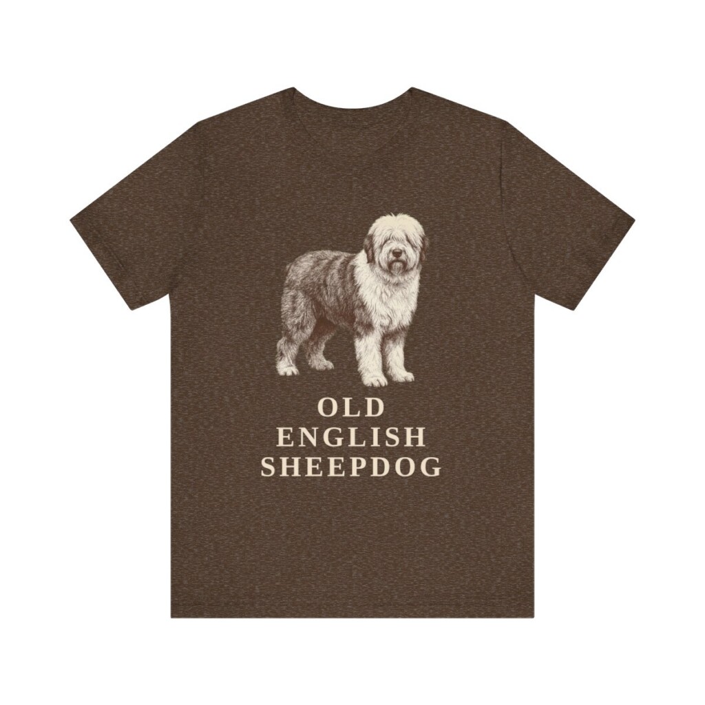 Old English Sheepdog Lover Shirt, Vintage Dog Sketch Tee, Dog Lover Gift Old English Sheepdog Lover Shirt, Vintage Dog Sketch Tee, Dog Lover Gift