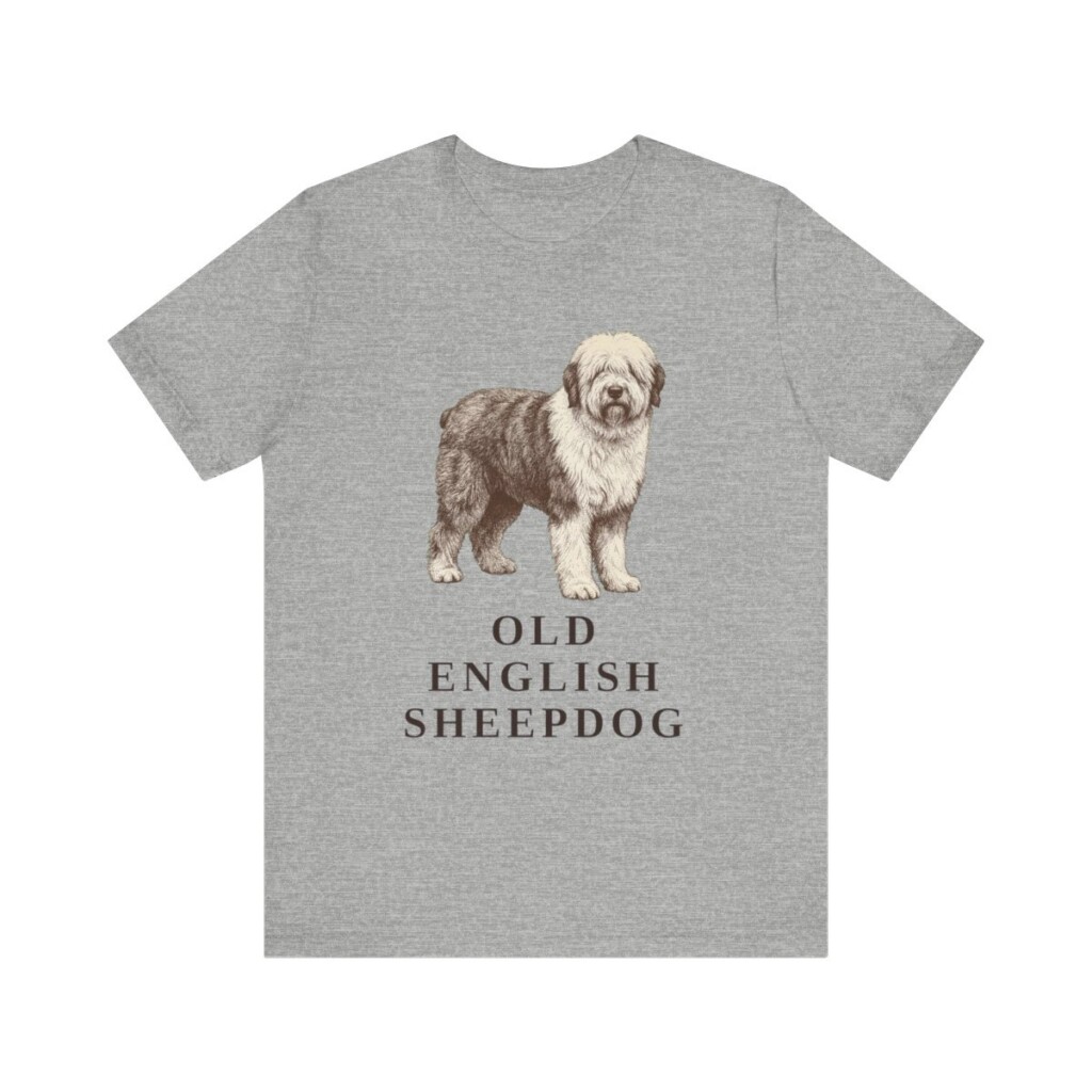 Old English Sheepdog Lover Shirt, Vintage Dog Sketch Tee, Dog Lover Gift Old English Sheepdog Lover Shirt, Vintage Dog Sketch Tee, Dog Lover Gift