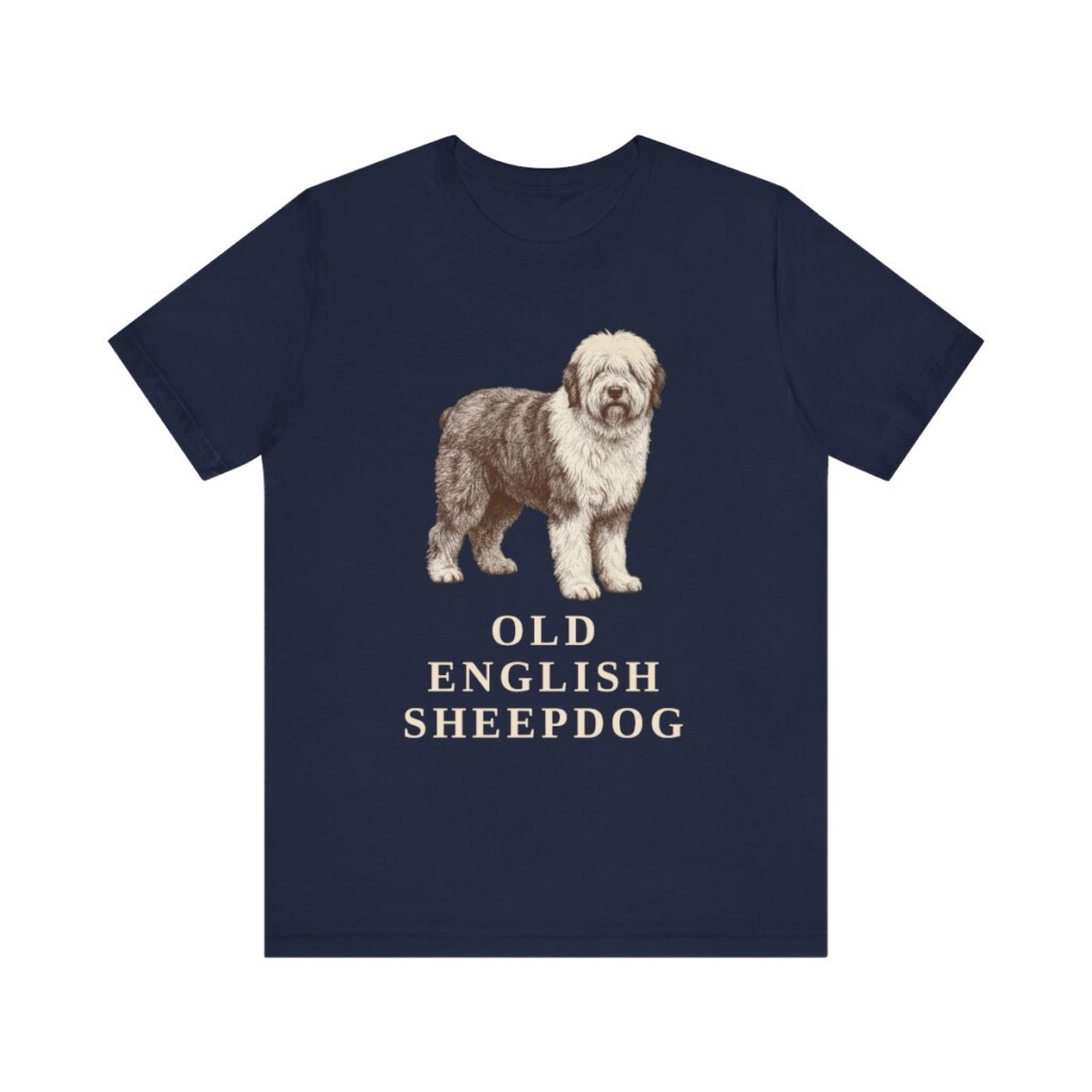 Old English Sheepdog Lover Shirt, Vintage Dog Sketch Tee, Dog Lover Gift Old English Sheepdog Lover Shirt, Vintage Dog Sketch Tee, Dog Lover Gift